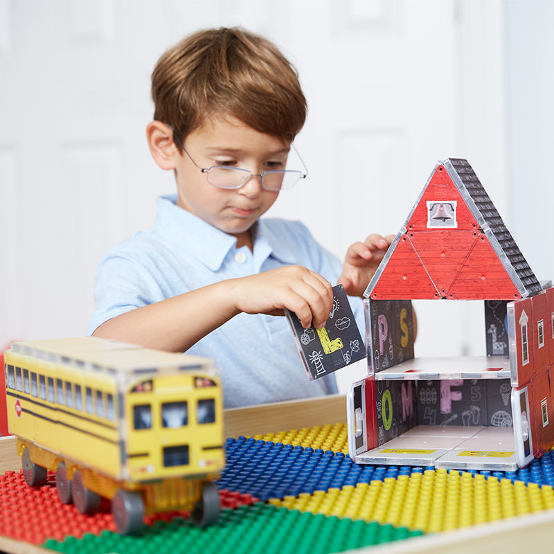 Magna-Tiles Customize Structures 123 School Bus - Laadlee