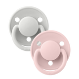 BIBS De Lux 2 Pack Silicone Onesize - Haze / Blossom - Laadlee