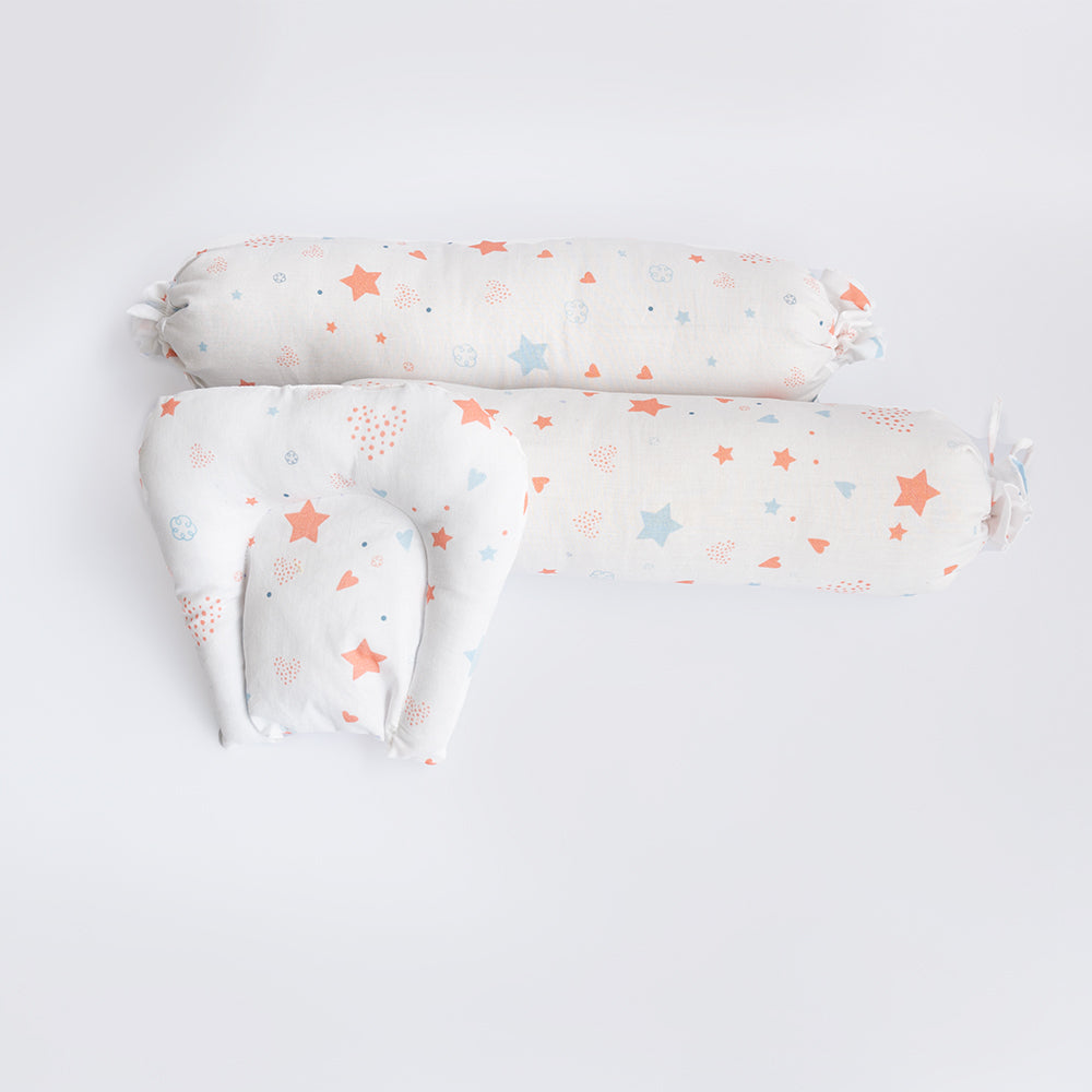 Yellow Doodle Cot Bedsheet Set - Fairy Dust - Laadlee