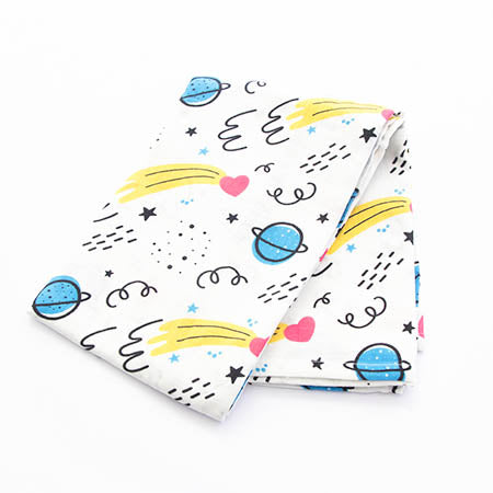 Yellow Doodle Organic Luxury Swaddle - Doodle Space - Laadlee