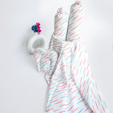 Yellow Doodle Cot Bedsheet Set - Doodle Rain - Laadlee