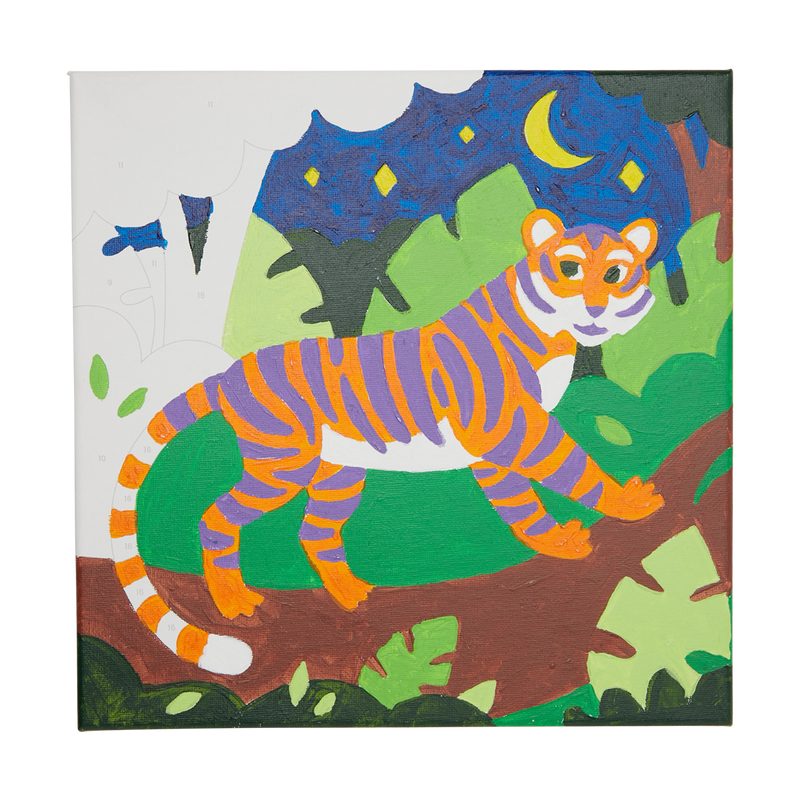 OOLY Colorific Canvas Paint By Number - Terrific Tiger - Laadlee