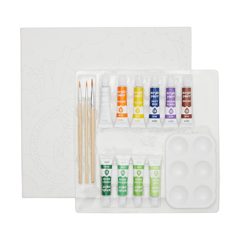 OOLY Colorific Canvas Paint By Number - Terrific Tiger - Laadlee