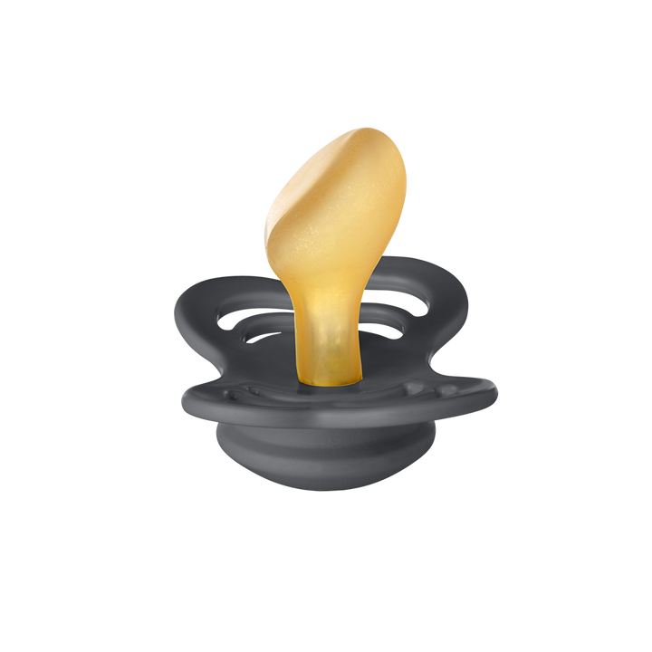 BIBS Couture 2 Pack Latex S2 - Iron / Baby Blue - Laadlee