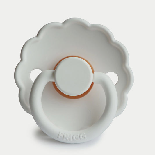 Frigg Daisy Silicone Baby Pacifier 0-6M, 1Pack, Bright White - Size 1 - Laadlee