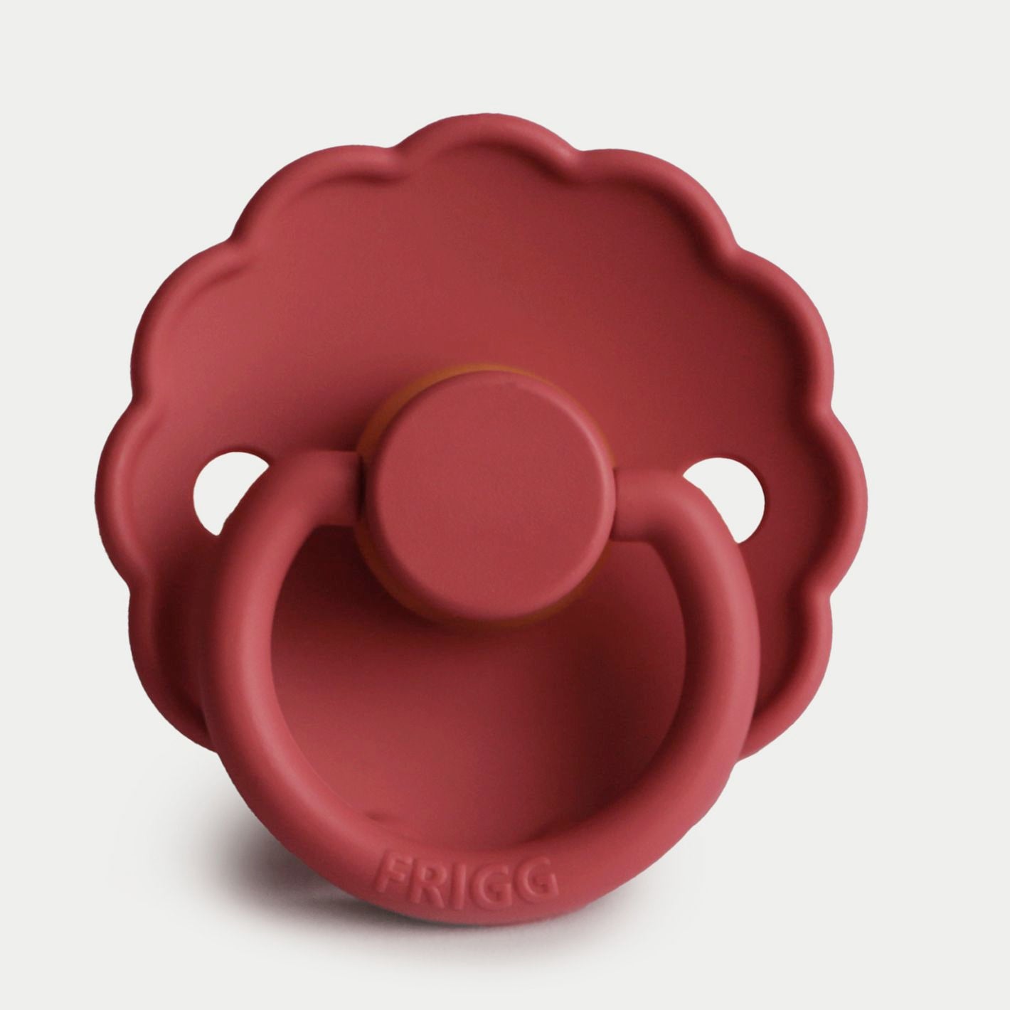Frigg Daisy Silicone Baby Pacifier 6M-18M, 1Pack, Scarlet - Size 2 - Laadlee