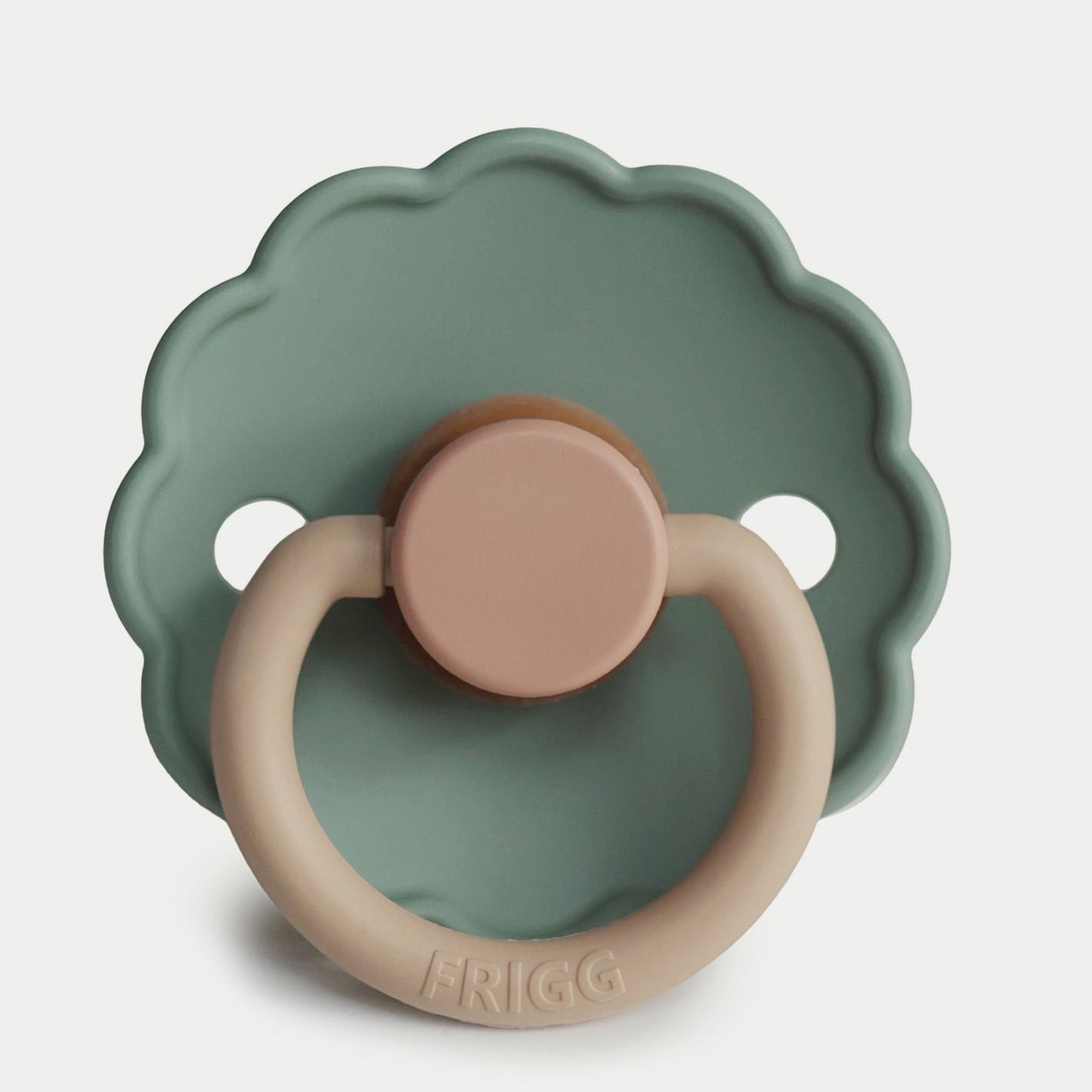 Frigg Daisy Silicone Baby Pacifier 6M-18M, 1Pack, Willow - Size 2 - Laadlee