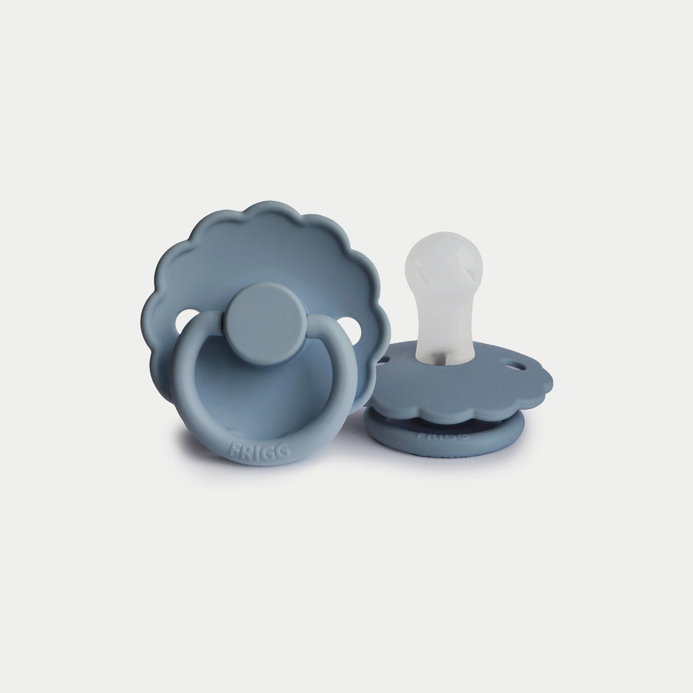 Frigg Daisy Silicone Baby Pacifier 6M-18M, 1Pack, Glacier Blue - Size 2 - Laadlee