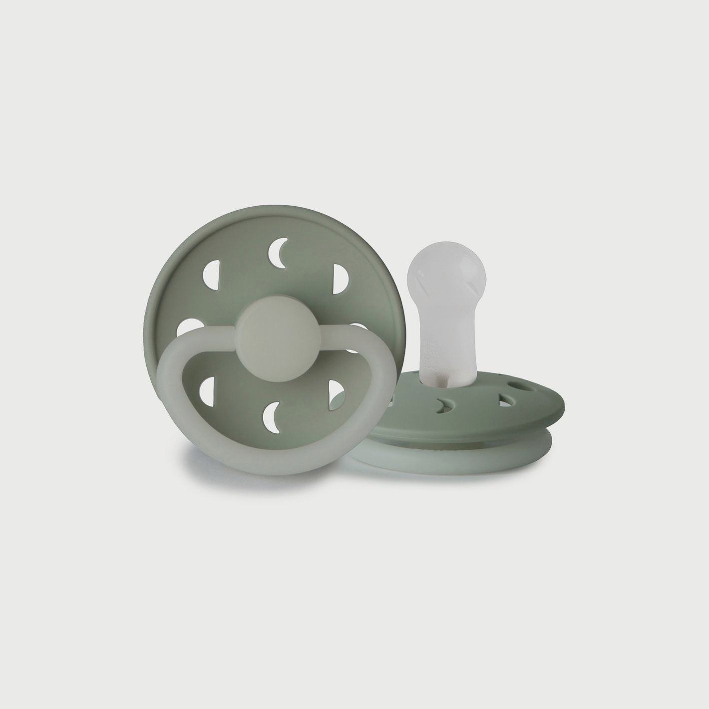Frigg Moon Phase Silicone Baby Pacifier 6M-18M, 1Pack, Sage Night - Size 2 - Laadlee