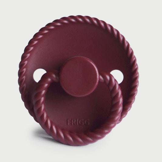 Frigg Rope Silicone Baby Pacifier 6M-18M, 1Pack, Sweet Cherry - Size 2 - Laadlee