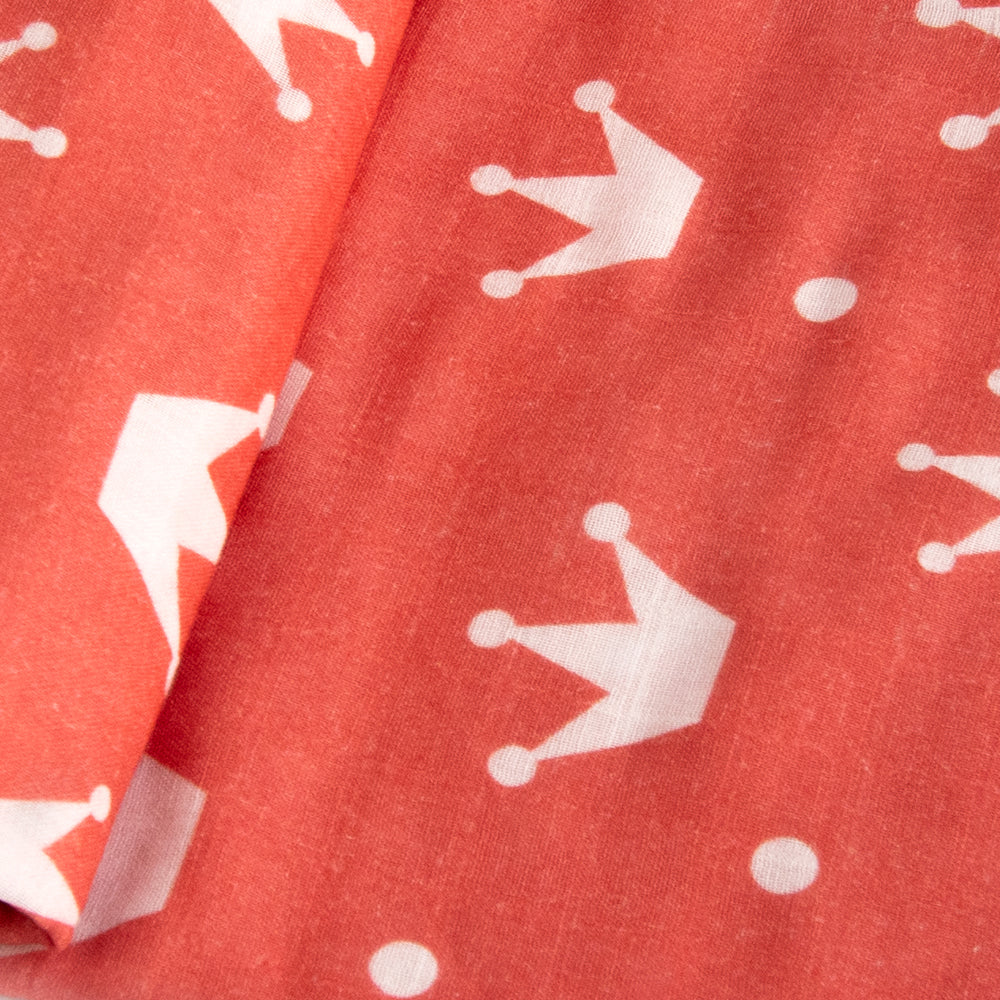 Yellow Doodle Organic Luxury Swaddle - Crowns - Laadlee