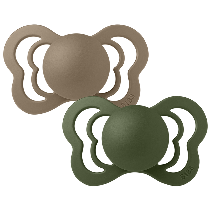 BIBS Couture 2 Pack Latex S2 - Dark Oak / Hunter Green - Laadlee