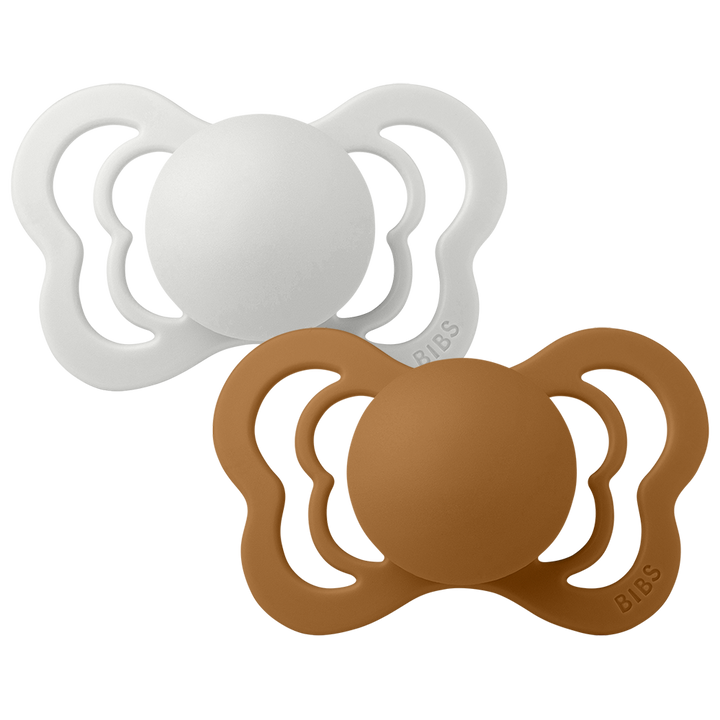 BIBS Couture 2 Pack Latex S1 - Haze / Caramel - Laadlee