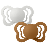 BIBS Couture 2 Pack Latex S1 - Haze / Caramel - Laadlee