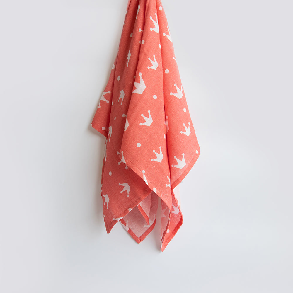 Yellow Doodle Organic Luxury Swaddles Set - Magical Rainbows / Crowns - Laadlee