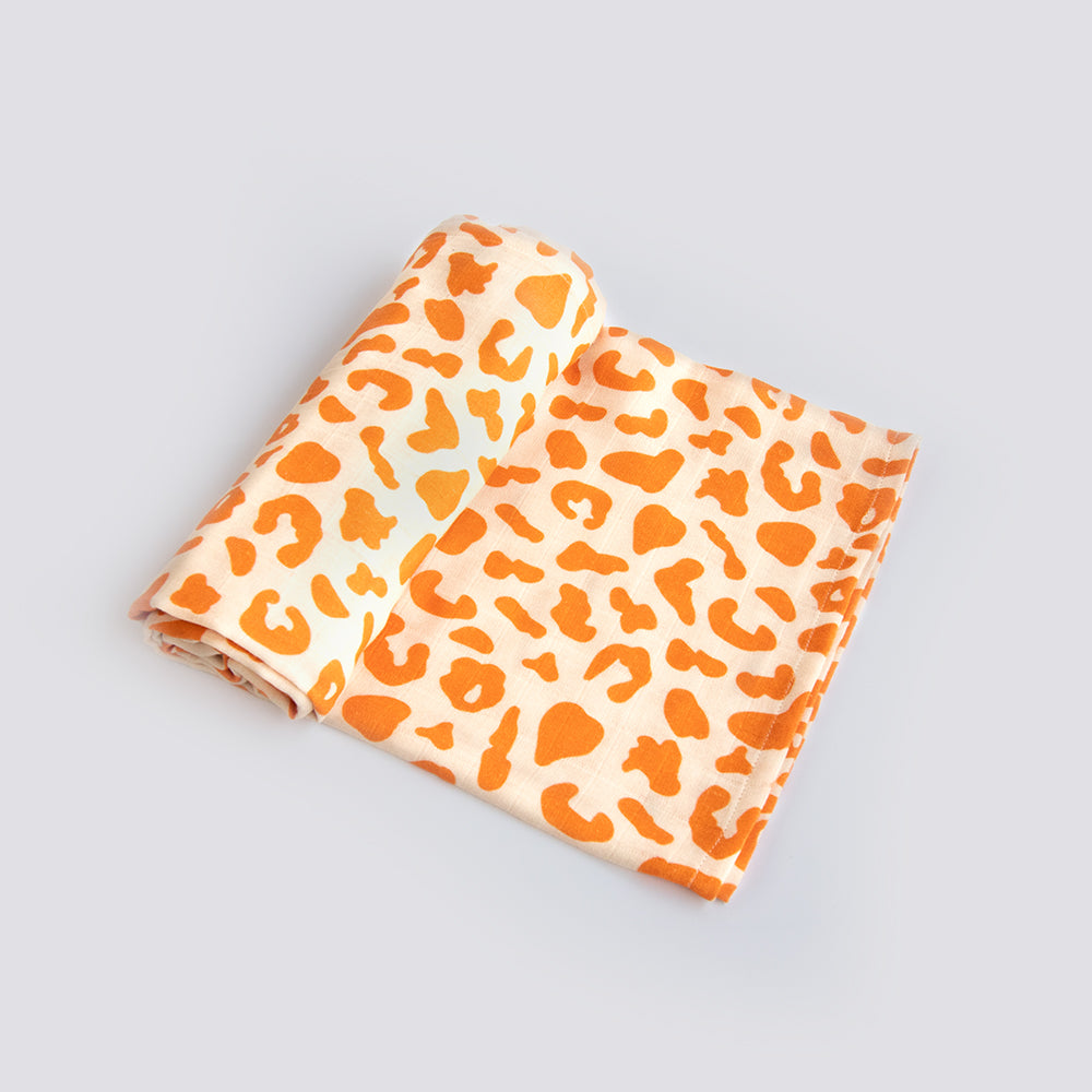 Yellow Doodle Organic Luxury Swaddle - Wild & Free - Laadlee