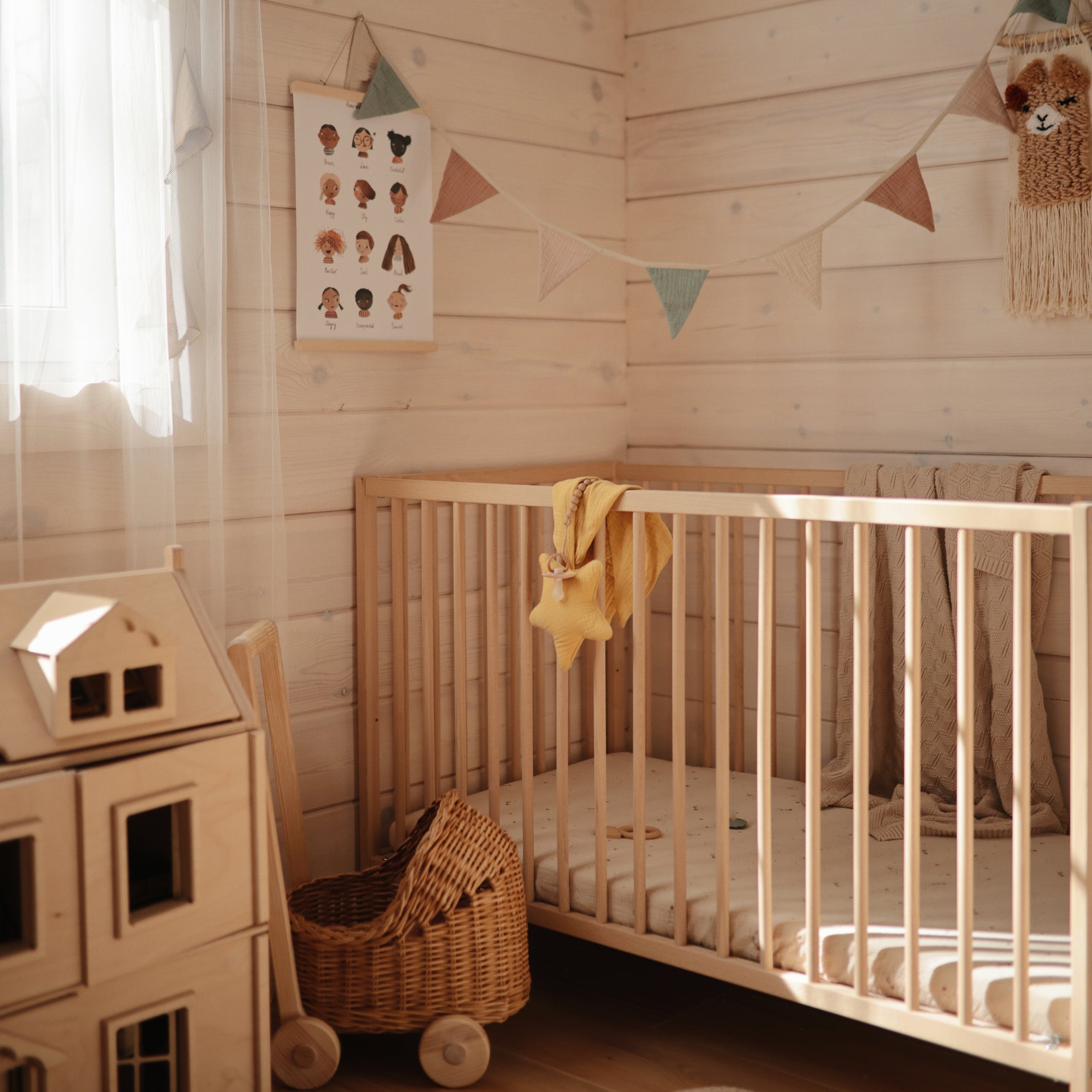 Mushie Lovey Blanket Star Fall Yellow - Laadlee