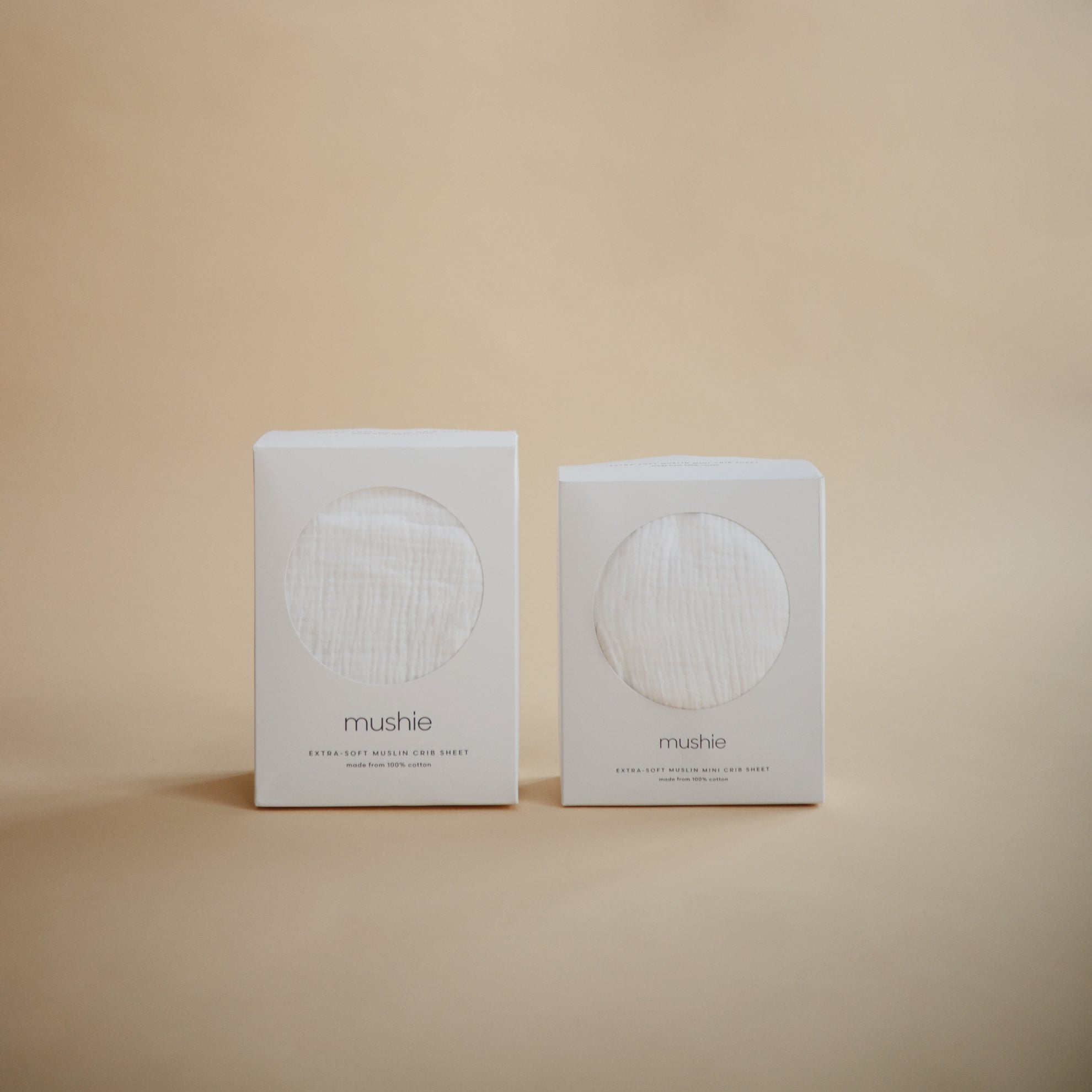 Mushie Crib Sheet Medium White - Laadlee