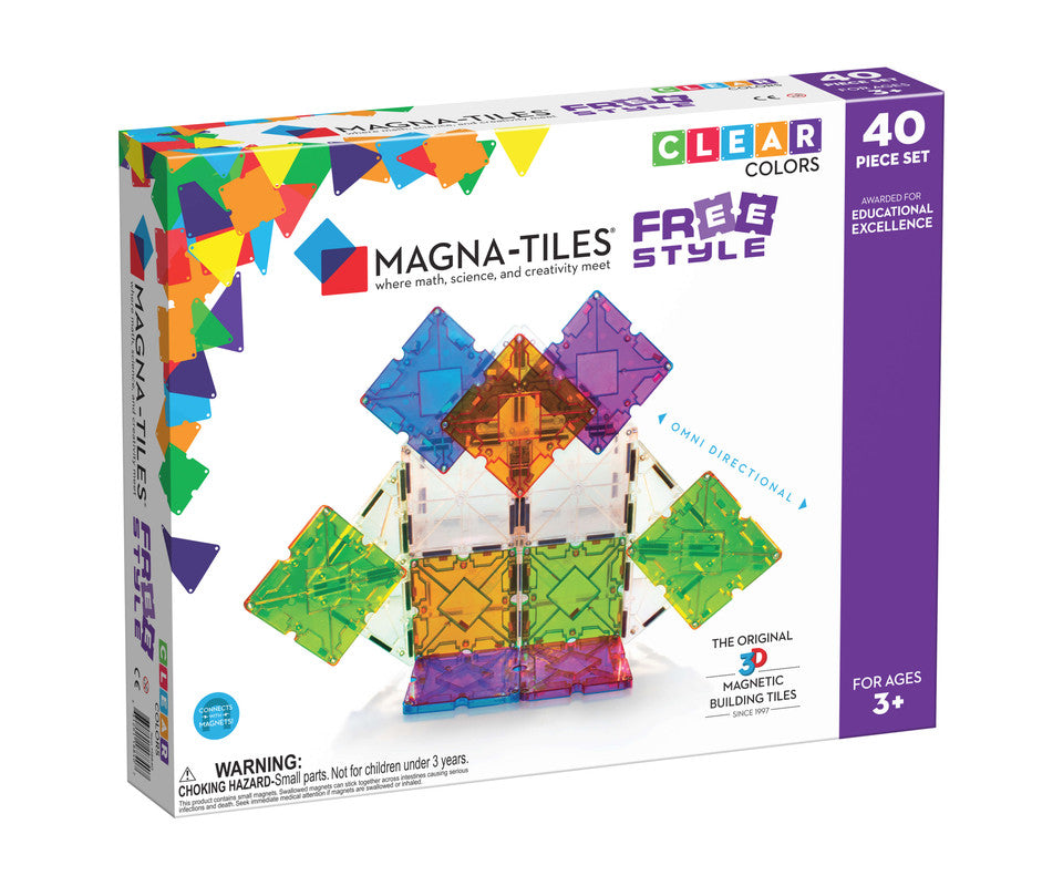 Magna-Tiles Freestyle 40 Pcs. - Laadlee