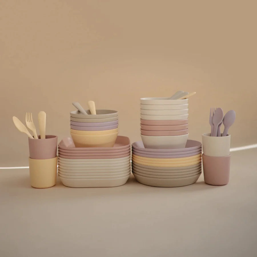 Mushie Fork & Spoon Soft Lilac - Laadlee