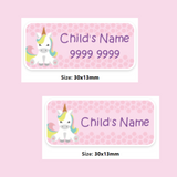 My Nametags Iron-ons - Unicorn (Pack of 56) - Laadlee