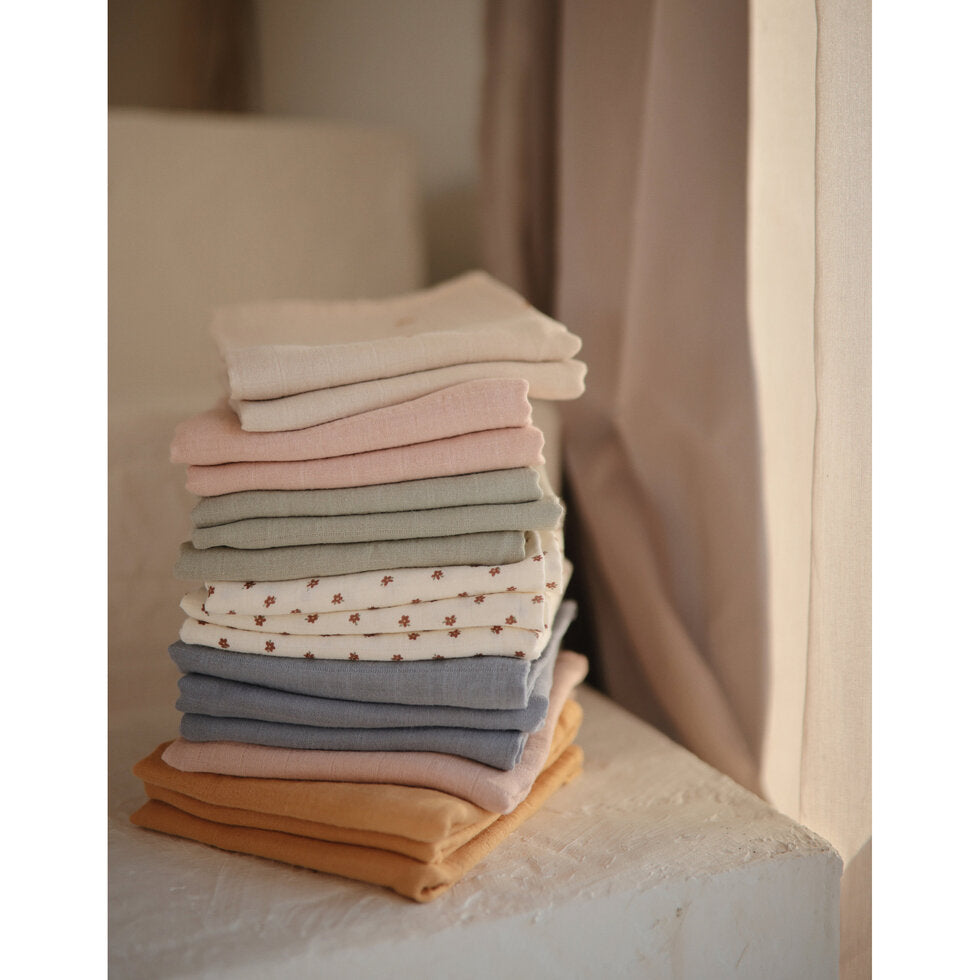 Mushie Muslin Cloth 3-pack - Natural - Laadlee