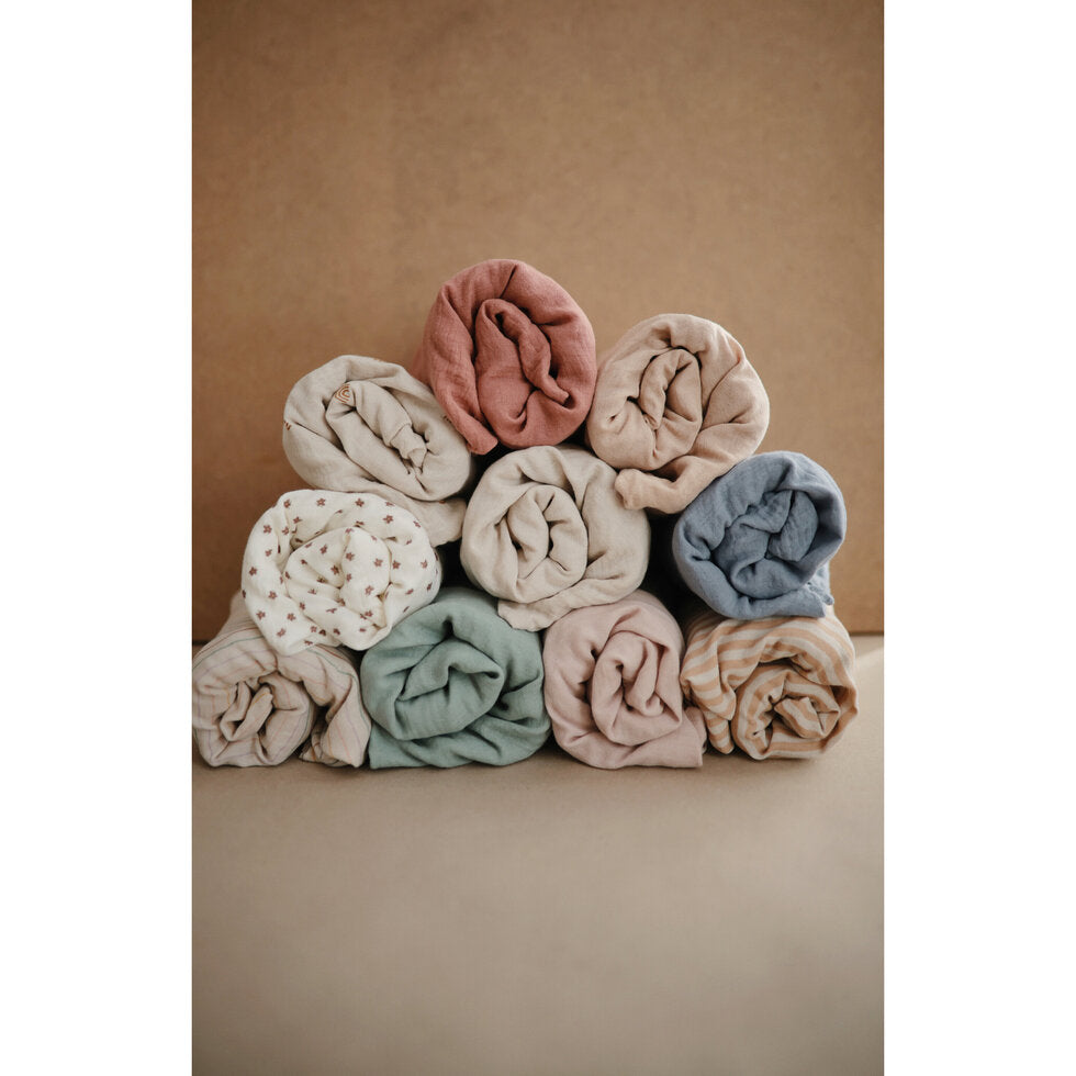 Mushie Changing Pad Cover Fog - Laadlee