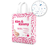 Kim & Kimmy - Size 2 Space Travel Diapers, 4 - 8kg, qty 72 - Laadlee