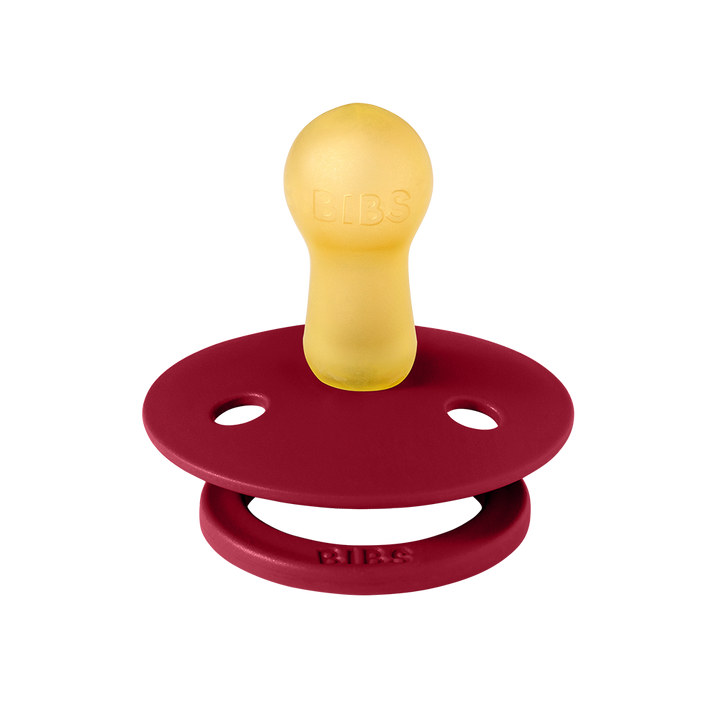 BIBS Colour 2 Pack Latex S1 - Coral / Ruby - Laadlee