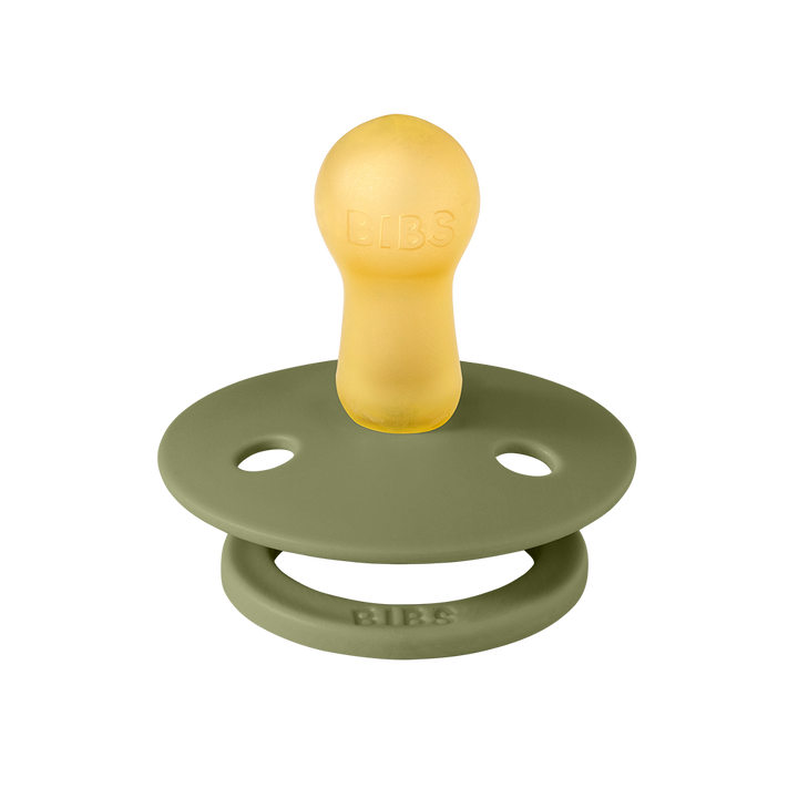 BIBS Colour 2 Pack Latex S1 - Honey Bee / Olive - Laadlee