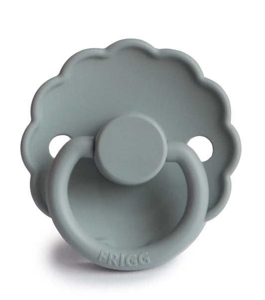 Frigg Daisy Latex Baby Pacifier 0-6M, 1Pack, French Gray - Size 1 - Laadlee