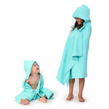 Ekobo Bambino Baby Hooded Towel and Wash Cloth Set - Lagoon - Laadlee