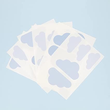 My Nametags Wall Stickers - Blue Clouds - Laadlee
