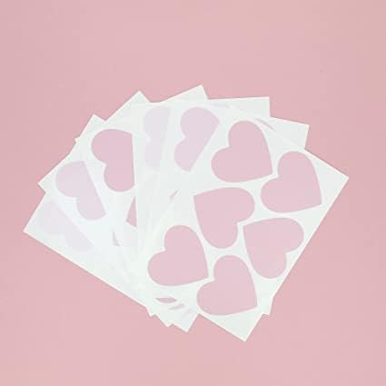 My Nametags Wall Stickers - Pink Hearts - Laadlee