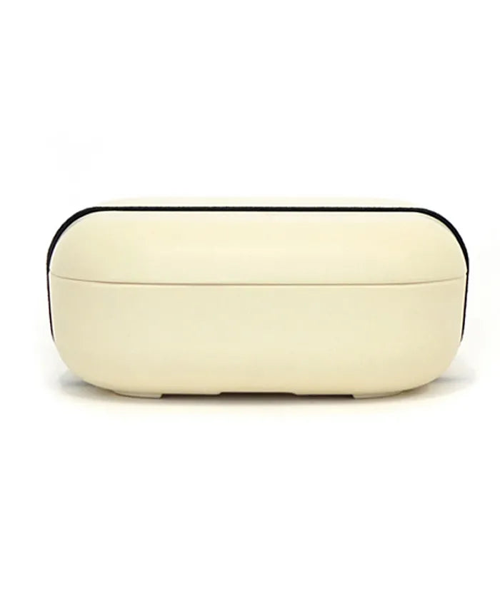 Ekobo - Go Square Bento Lunch Box - White + White Compartments - Laadlee