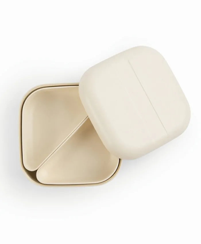 Ekobo - Go Square Bento Lunch Box - White + White Compartments - Laadlee