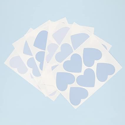 My Nametags Wall Stickers - Blue Hearts - Laadlee