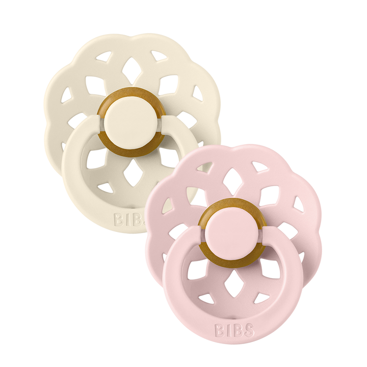 BIBS Boheme 2 Pack Latex S2 - Ivory / Blossom - Laadlee