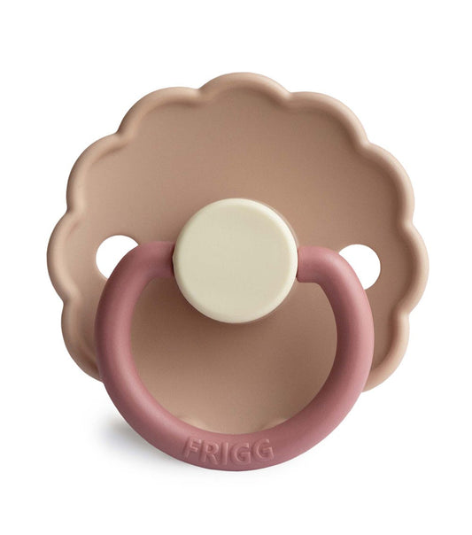Frigg Daisy Latex Baby Pacifier 0-6M, 1Pack, Peony - Size 1 - Laadlee
