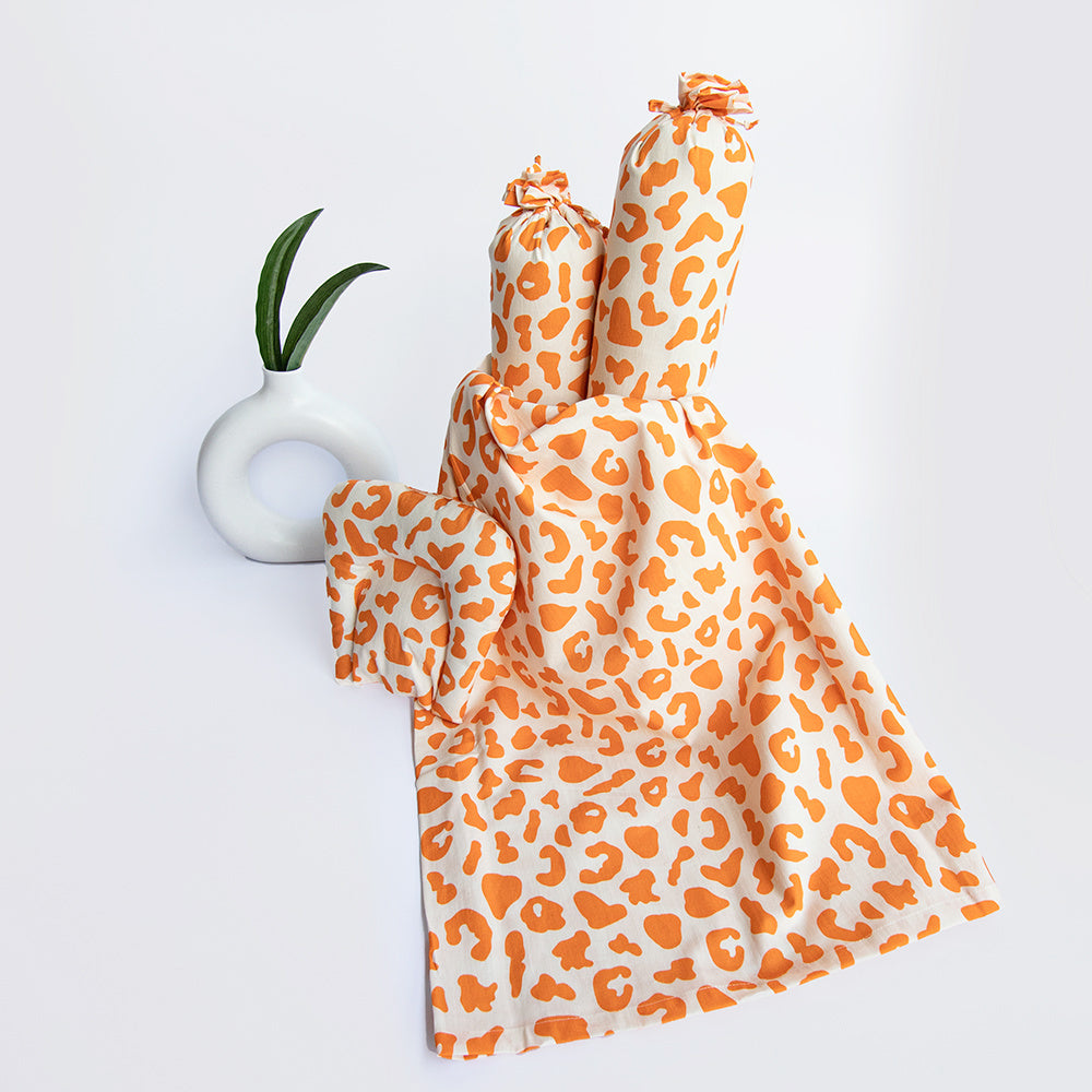 Yellow Doodle Organic Bedding Gift Basket - Wild & Free - Laadlee