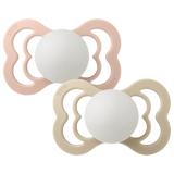 BIBS Supreme 2 Pack Silicone S2 - Blush Glow / Vanilla Glow - Laadlee