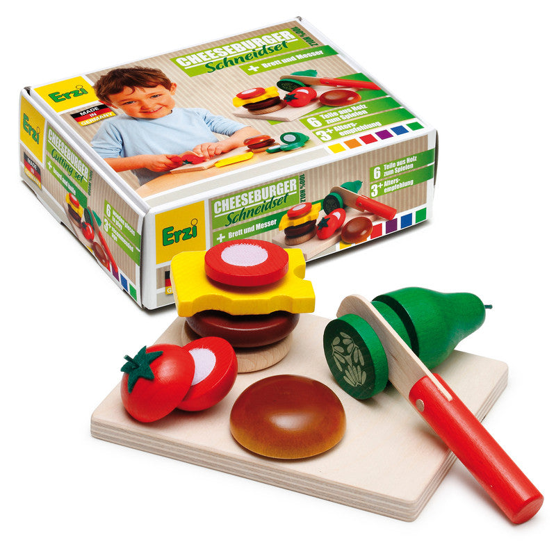 Erzi Cheeseburger Cutting Set - Laadlee