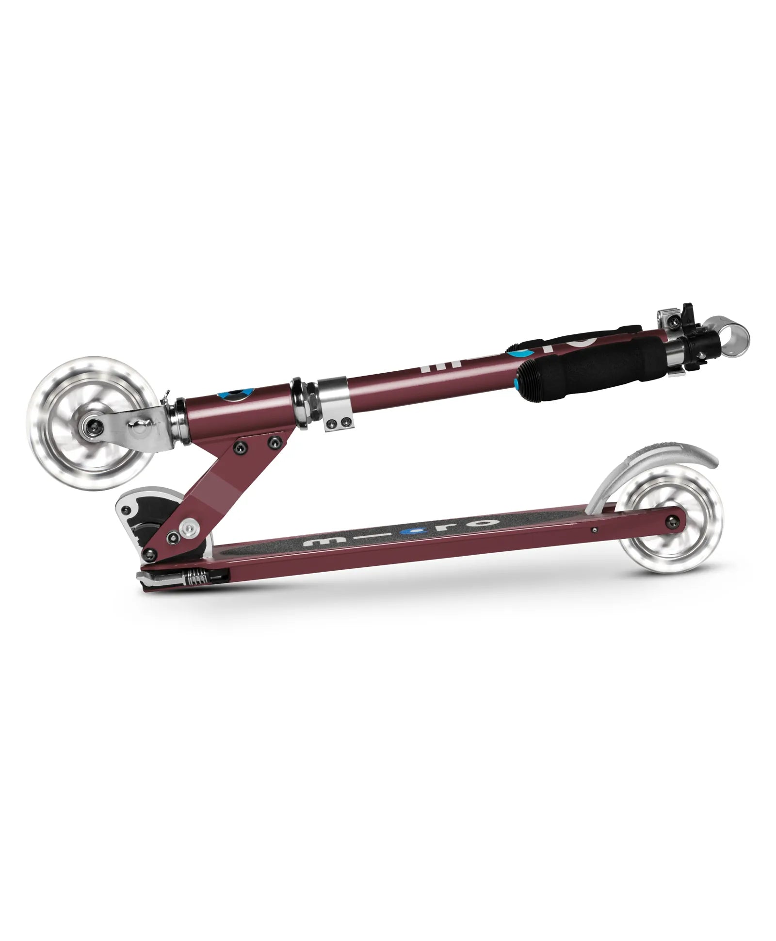 Micro Sprite Scooter With LED Wheels  - Autum Red - Laadlee