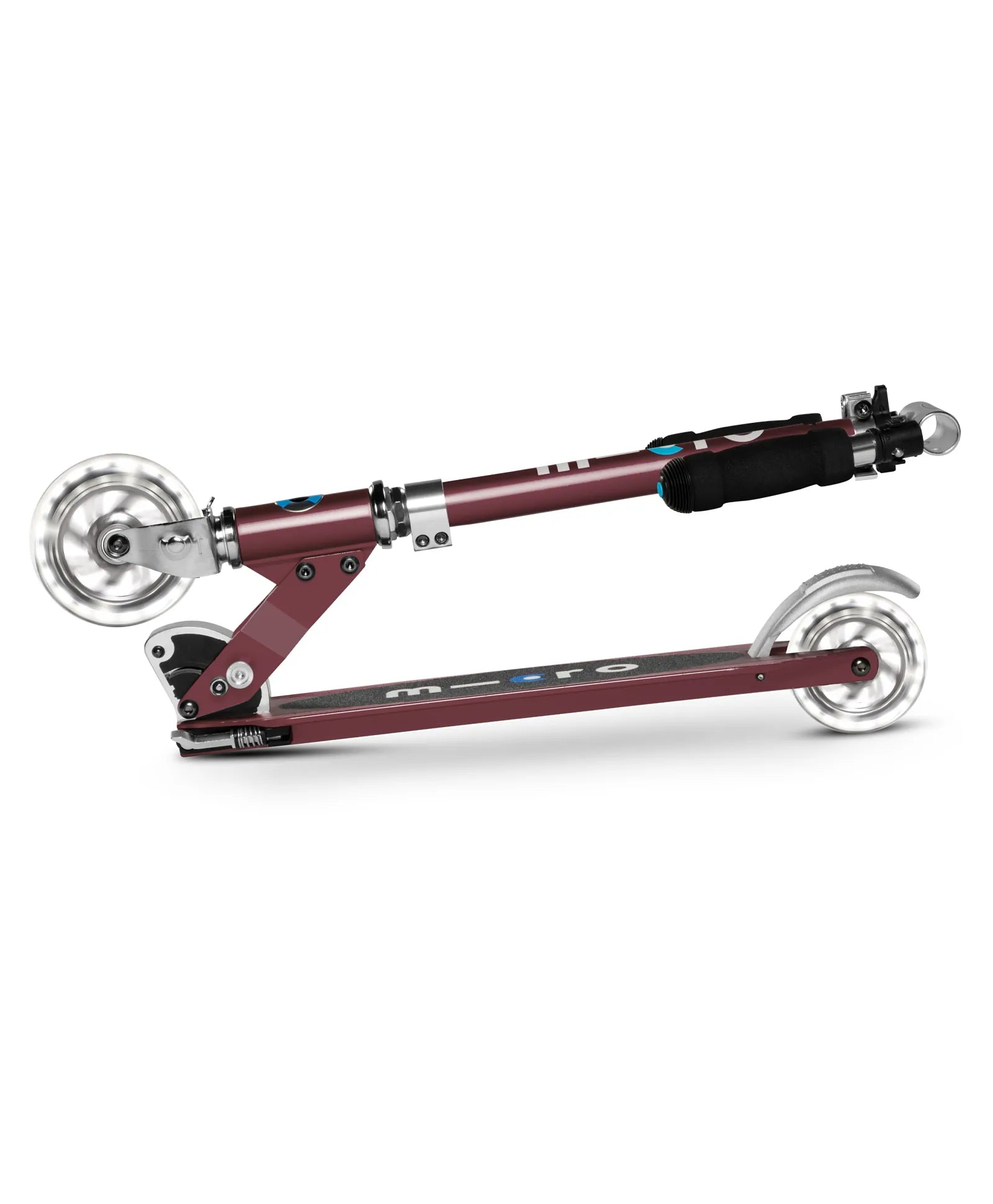 Micro Sprite Scooter With LED Wheels  - Autum Red - Laadlee