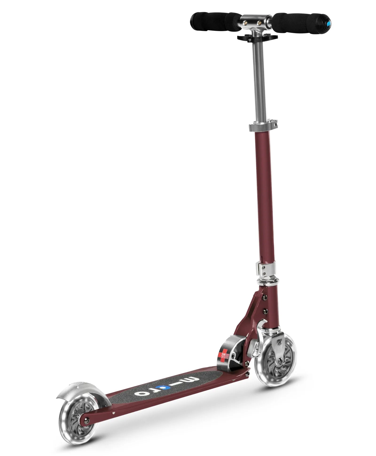 Micro Sprite Scooter With LED Wheels  - Autum Red - Laadlee
