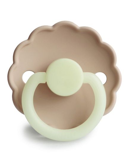 Frigg Daisy Latex Baby Pacifier 0-6M, 1Pack, Croissant Night - Size 1 - Laadlee