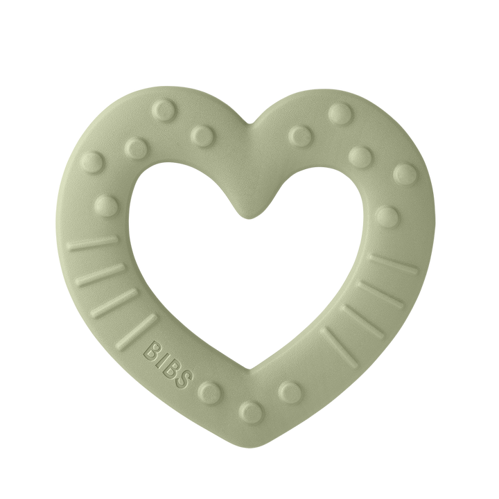 BIBS Baby Bitie Heart - Sage - Laadlee