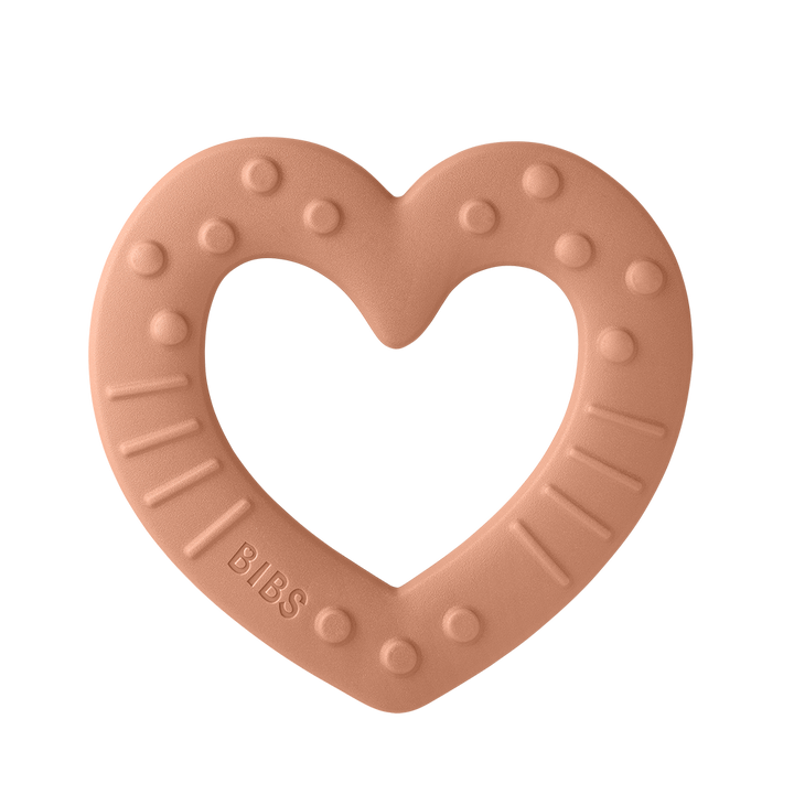 BIBS Baby Bitie Heart - Peach - Laadlee