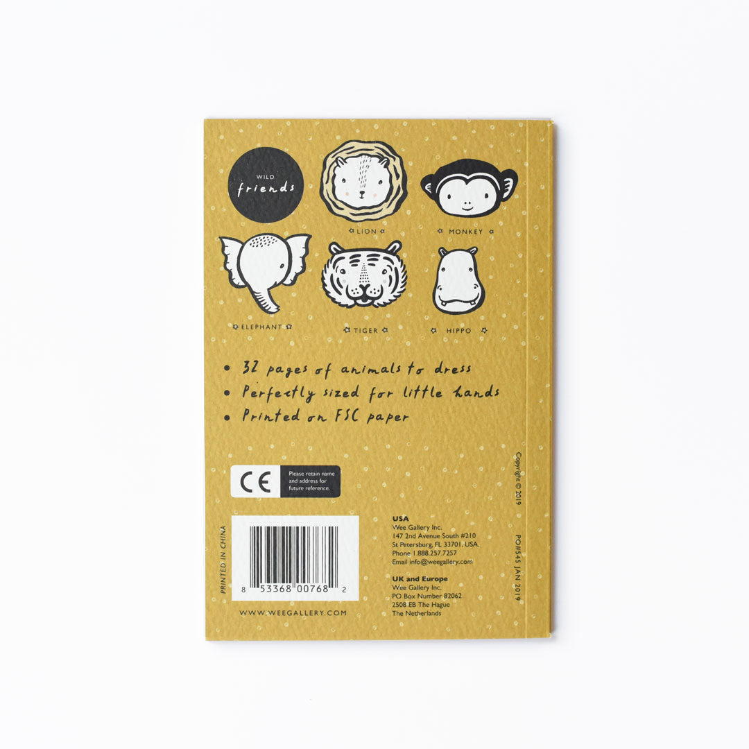 Wee Gallery - Coloring Activity Book - Wild Animals - Laadlee