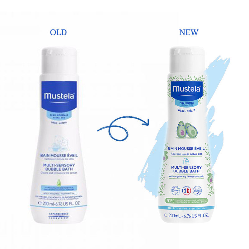 Mustela - Multi-Sensory Bubble Bath 200ml - Laadlee